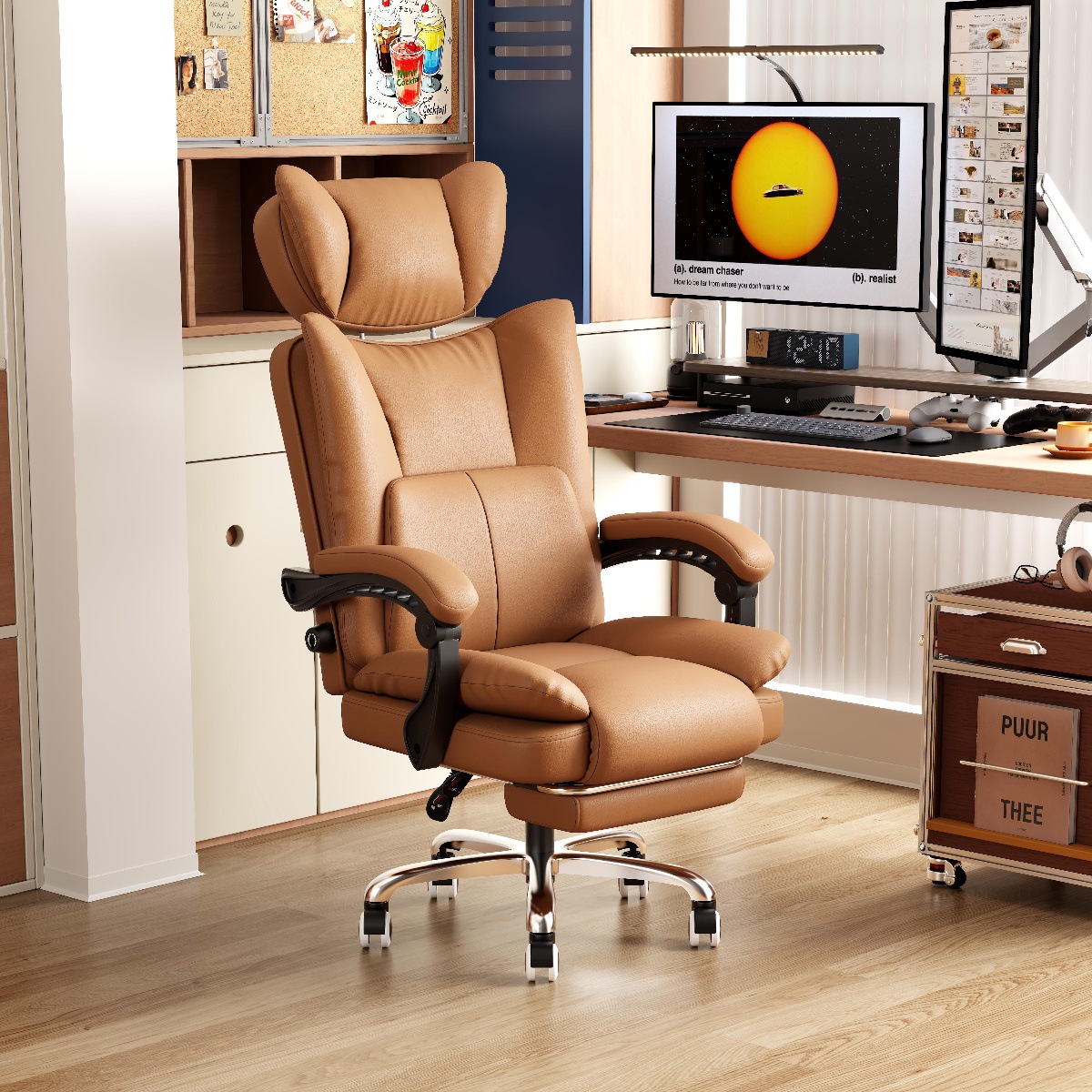 Stiilne kontoritool modernses interjööris