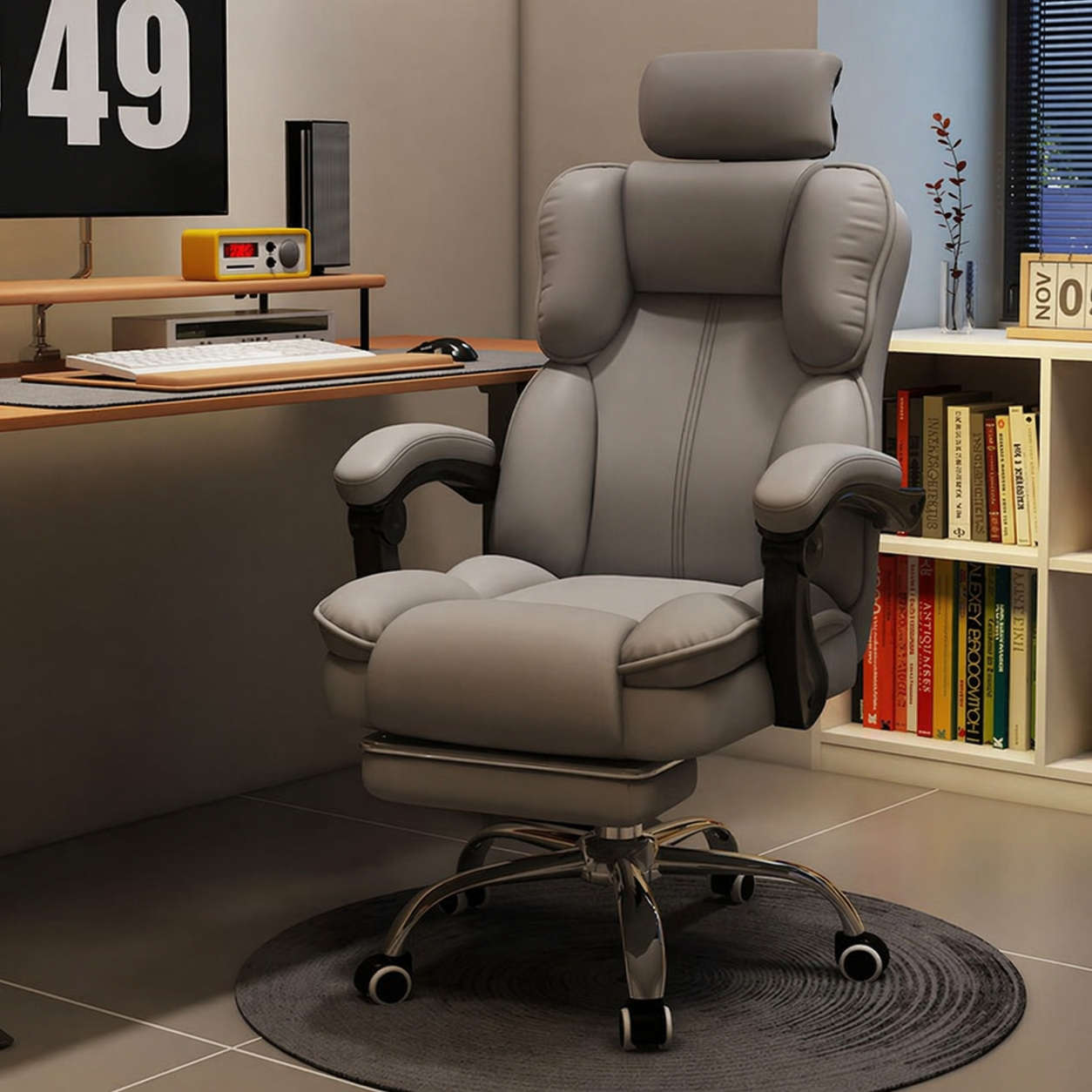 Mugava kontoritooliga töökoht