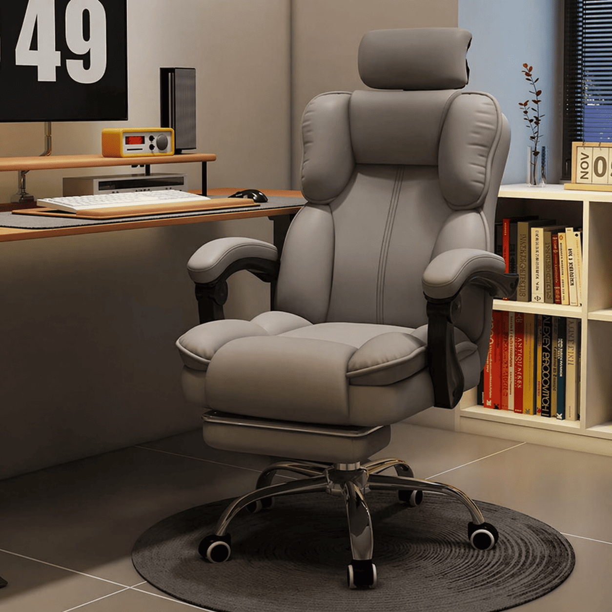 Mugava kontoritooliga töökoht